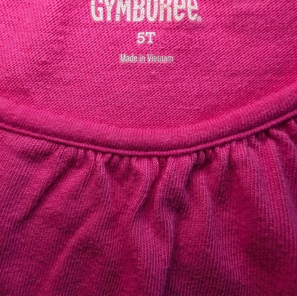 Gymboree Fuchsia and Navy Playful Dress Casual Cotton Size 5T